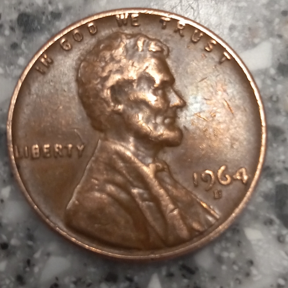 1964 D Penny Very Rare with Error